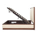 AICO Furniture Mason Park Queen Channel Tufted Bed in Umber - Bargain Furniture (Detroit, MI)