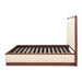AICO Furniture Mason Park Queen Channel Tufted Bed in Umber - Bargain Furniture (Detroit, MI)