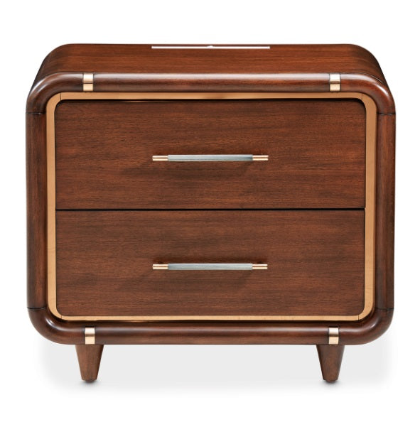 AICO Furniture Mason Park Nightstand in Umber - Bargain Furniture (Detroit, MI)