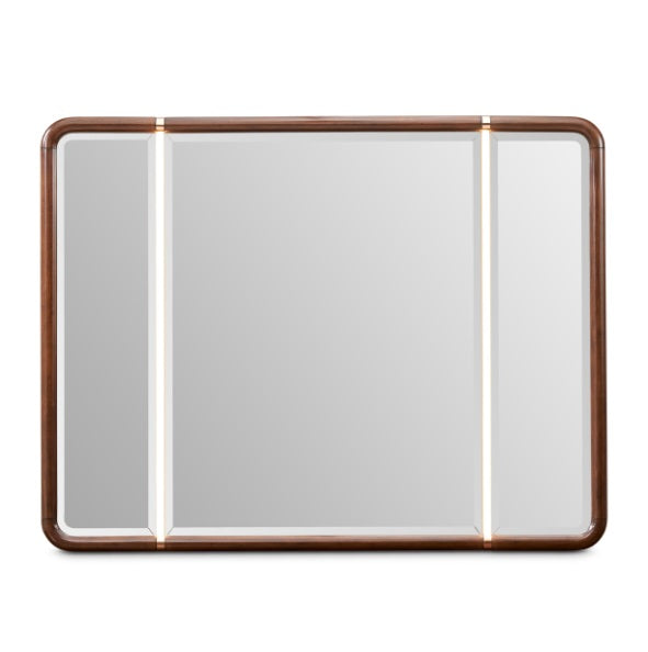 AICO Furniture Mason Park Dresser Mirror in Umber - Bargain Furniture (Detroit, MI)