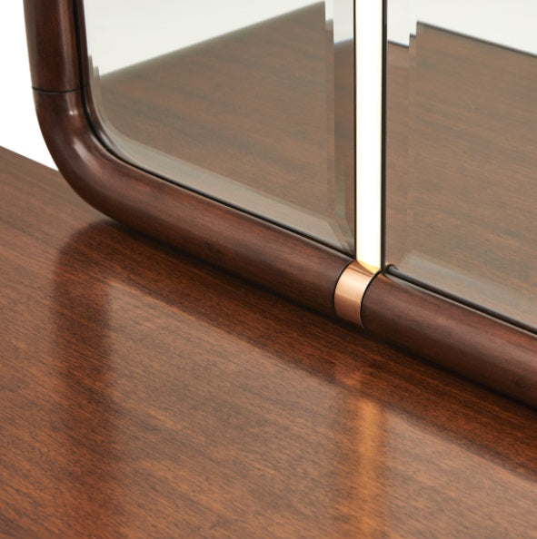 AICO Furniture Mason Park Dresser Mirror in Umber - Bargain Furniture (Detroit, MI)