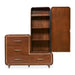 AICO Furniture Mason Park Offset Chest with Storage Mirror in Umber - Bargain Furniture (Detroit, MI)