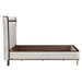 AICO Furniture Houston King Channel Tufted Bed in Walnut - Bargain Furniture (Detroit, MI)
