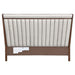 AICO Furniture Houston King Channel Tufted Bed in Walnut - Bargain Furniture (Detroit, MI)