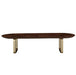 AICO Furniture Houston Oval Dining Table in Walnut - Bargain Furniture (Detroit, MI)