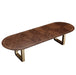 AICO Furniture Houston Oval Dining Table in Walnut - Bargain Furniture (Detroit, MI)