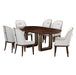 AICO Furniture Houston Assmebled Side Chair (Set of 2) in Walnut - Bargain Furniture (Detroit, MI)