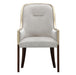 AICO Furniture Houston Assmebled Arm Chair in Walnut - Bargain Furniture (Detroit, MI)