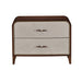 AICO Furniture Houston Large Nightstand in Walnut - Bargain Furniture (Detroit, MI)