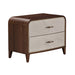 AICO Furniture Houston Large Nightstand in Walnut - Bargain Furniture (Detroit, MI)