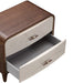 AICO Furniture Houston Large Nightstand in Walnut - Bargain Furniture (Detroit, MI)