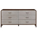 AICO Furniture Houston Dresser in Walnut - Bargain Furniture (Detroit, MI)