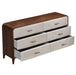 AICO Furniture Houston Dresser in Walnut - Bargain Furniture (Detroit, MI)