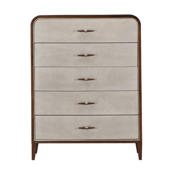 AICO Furniture Houston Chest in Walnut - Bargain Furniture (Detroit, MI)