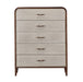 AICO Furniture Houston Chest in Walnut - Bargain Furniture (Detroit, MI)
