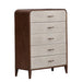 AICO Furniture Houston Chest in Walnut - Bargain Furniture (Detroit, MI)
