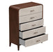 AICO Furniture Houston Chest in Walnut - Bargain Furniture (Detroit, MI)