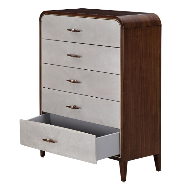 AICO Furniture Houston Chest in Walnut - Bargain Furniture (Detroit, MI)