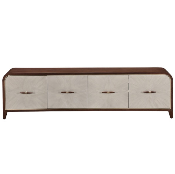 AICO Furniture Houston Media Cabinet in Walnut - Bargain Furniture (Detroit, MI)
