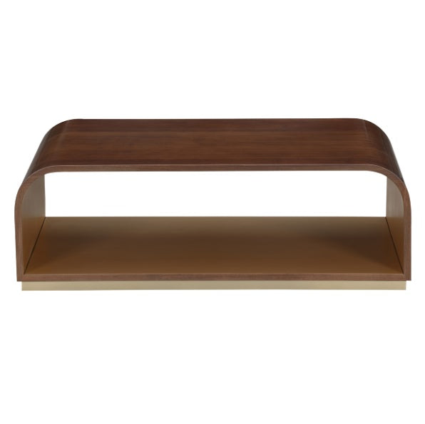 AICO Furniture Houston Cocktail Table in Walnut - Bargain Furniture (Detroit, MI)