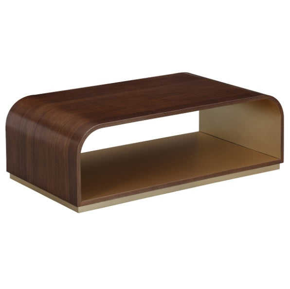 AICO Furniture Houston Cocktail Table in Walnut - Bargain Furniture (Detroit, MI)