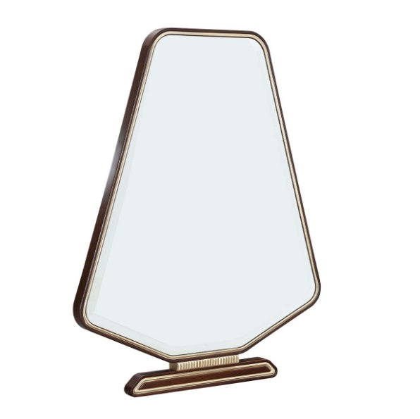 AICO Furniture Houston Vanity Mirror in Walnut - Bargain Furniture (Detroit, MI)