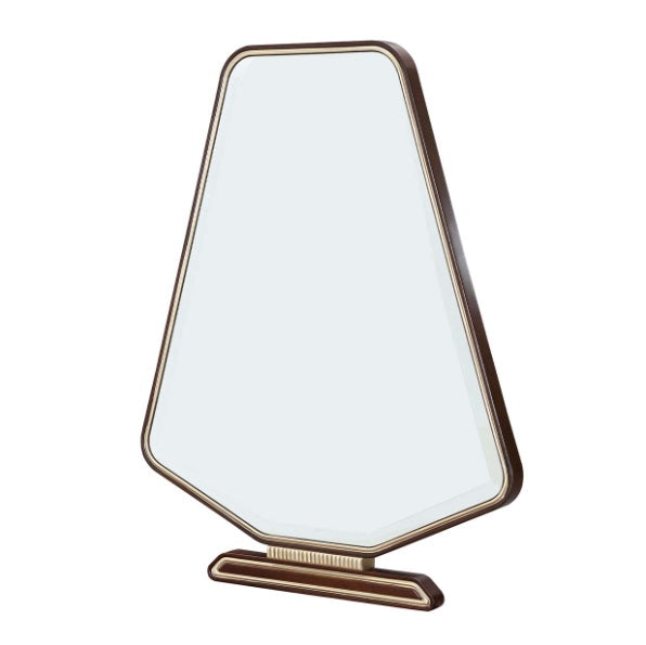AICO Furniture Houston Vanity Mirror in Walnut - Bargain Furniture (Detroit, MI)