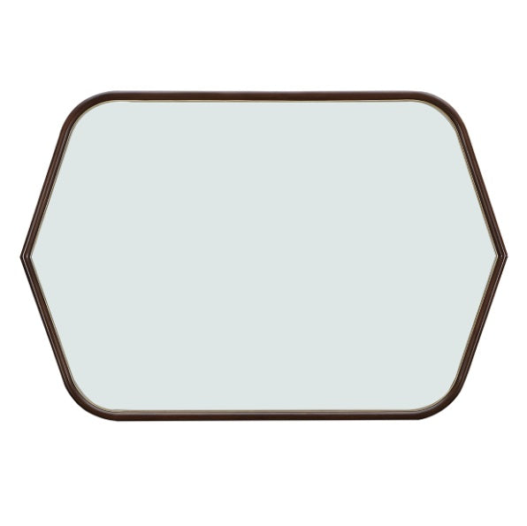 AICO Furniture Houston Wall Mirror in Walnut - Bargain Furniture (Detroit, MI)