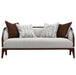 AICO Furniture Houston Loveseat Pebble in Walnut - Bargain Furniture (Detroit, MI)