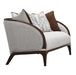 AICO Furniture Houston Loveseat Pebble in Walnut - Bargain Furniture (Detroit, MI)