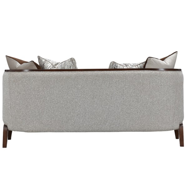 AICO Furniture Houston Loveseat Pebble in Walnut - Bargain Furniture (Detroit, MI)