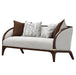 AICO Furniture Houston Loveseat Pebble in Walnut - Bargain Furniture (Detroit, MI)