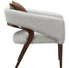AICO Furniture Houston Accent Chair Pebble in Walnut - Bargain Furniture (Detroit, MI)