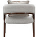 AICO Furniture Houston Accent Chair Pebble in Walnut - Bargain Furniture (Detroit, MI)