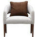 AICO Furniture Houston Accent Chair Pebble in Walnut - Bargain Furniture (Detroit, MI)