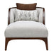 AICO Furniture Houston Chaise Pebble in Walnut - Bargain Furniture (Detroit, MI)