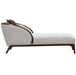 AICO Furniture Houston Chaise Pebble in Walnut - Bargain Furniture (Detroit, MI)