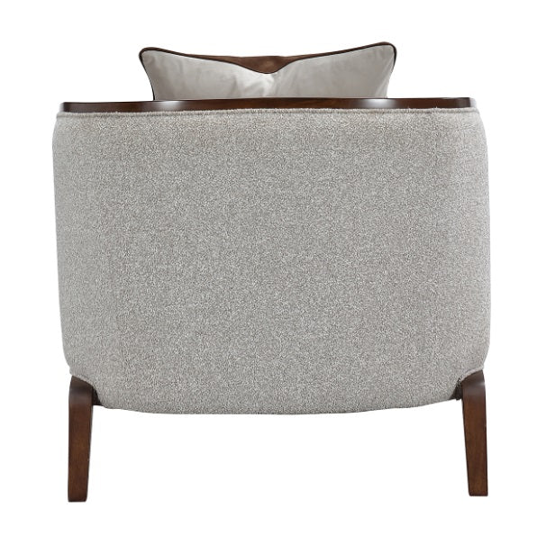 AICO Furniture Houston Chaise Pebble in Walnut - Bargain Furniture (Detroit, MI)