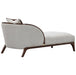 AICO Furniture Houston Chaise Pebble in Walnut - Bargain Furniture (Detroit, MI)