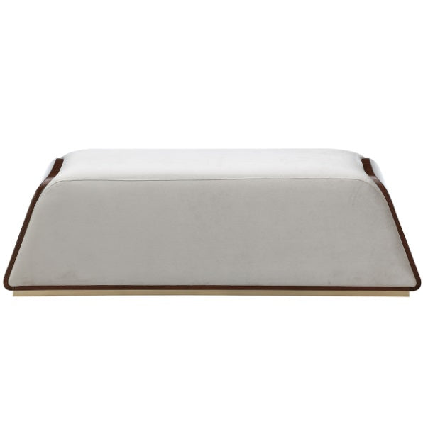 AICO Furniture Houston Accent Bench in Walnut - Bargain Furniture (Detroit, MI)