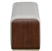 AICO Furniture Houston Accent Bench in Walnut - Bargain Furniture (Detroit, MI)