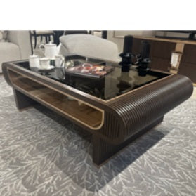 AICO Furniture West Kensington Cocktail Table in Medium Espresso image