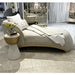 AICO Furniture Scotts Square Chairside Table in Light Champagne - Bargain Furniture (Detroit, MI)