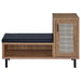 Teller 1-door Entryway Shoe Storage Cabinet Natural Oak - Bargain Furniture (Detroit, MI)