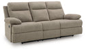 Side-Swipe Reclining Sofa with Drop Down Table - Bargain Furniture (Detroit, MI)