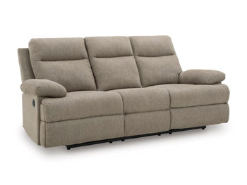 Side-Swipe Reclining Sofa with Drop Down Table - Bargain Furniture (Detroit, MI)