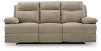 Side-Swipe Reclining Sofa with Drop Down Table - Bargain Furniture (Detroit, MI)