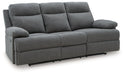 Side-Swipe Reclining Sofa with Drop Down Table - Bargain Furniture (Detroit, MI)
