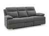 Side-Swipe Reclining Sofa with Drop Down Table - Bargain Furniture (Detroit, MI)