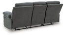 Side-Swipe Reclining Sofa with Drop Down Table - Bargain Furniture (Detroit, MI)